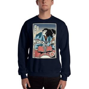Samurai Drummer 5 Percussion Ukiyo-e Music Unisex Sweatshirt Samurai Original