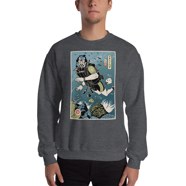 Samurai Scuba Diver Ukiyo-e Unisex Sweatshirt