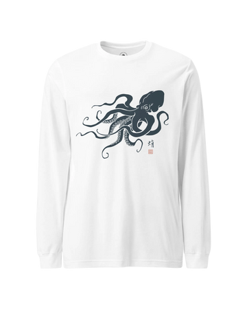 The Sumi-e Tako Unisex Long Sleeve Tee