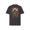 The Great Neko Fishing Organic T-shirt Anthracite - Samurai Original
