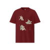 BJJ Ukiyo-e Skills Organic T-shirt Burgundy - Samurai Original