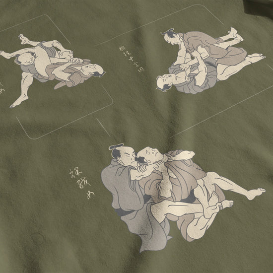 BJJ Ukiyo-e Skills Organic T-shirt - Samurai Original