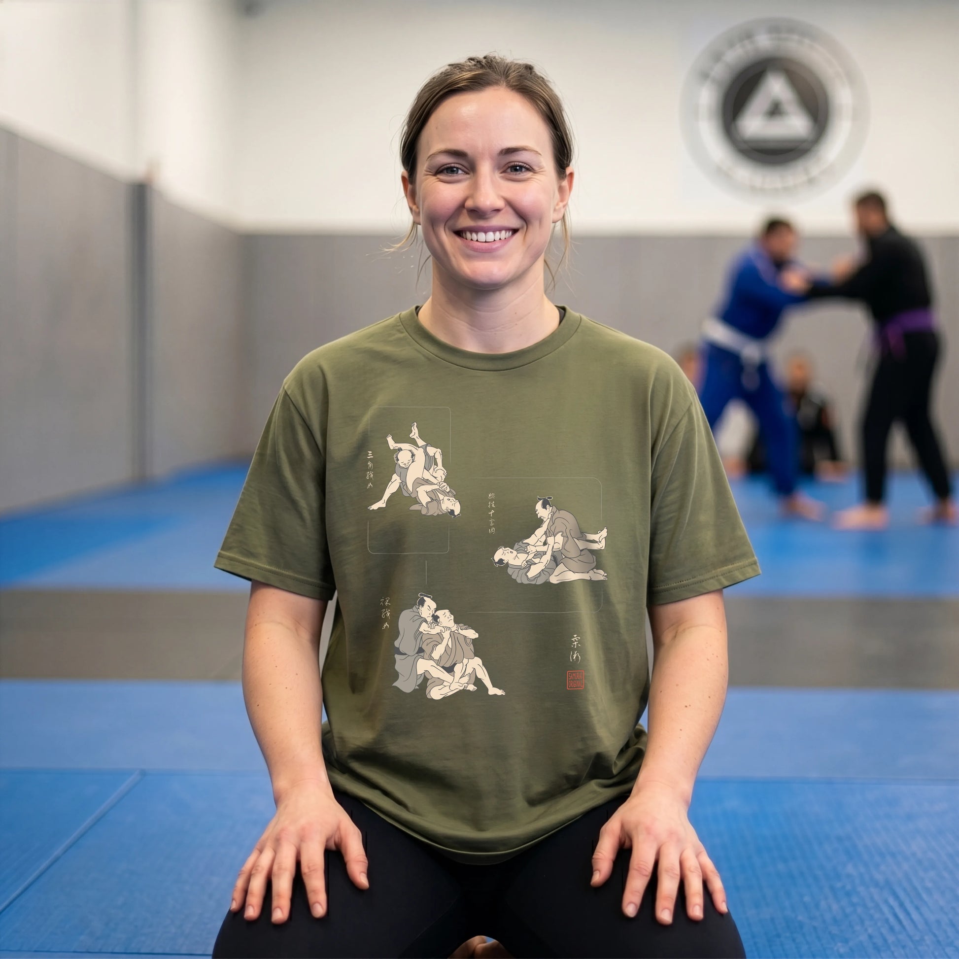 BJJ Ukiyo-e Skills Organic T-shirt - Samurai Original