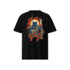 The Great Neko Fishing Organic T-shirt Black - Samurai Original