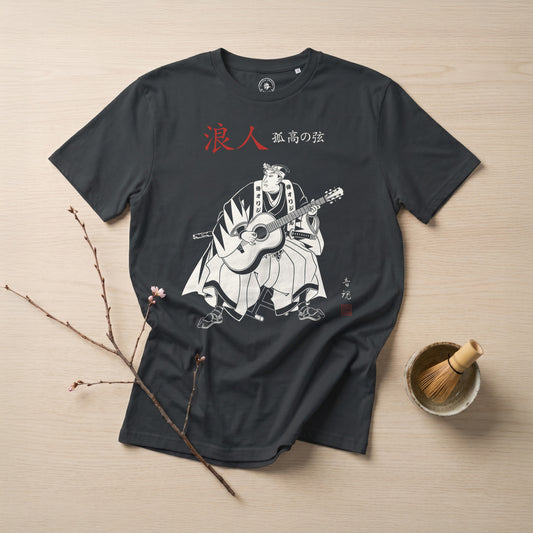 Ronin Guitar Blues Organic T-shirt - Samurai Original