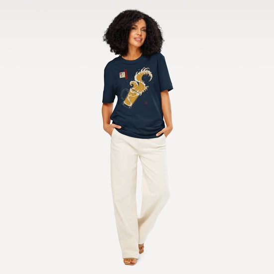 Beer Wave Ukiyo-e Organic T-Shirt - Samurai Original