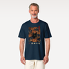Black Cat Halloween Ukiyo-e Organic T-Shirt