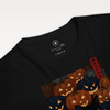 Black Cat Halloween Ukiyo-e Organic T-Shirt