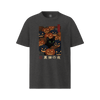 Black Cat Halloween Ukiyo-e Organic T-Shirt