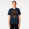 Black Cat Halloween Ukiyo-e Organic T-Shirt