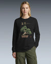 Bonsai Ukiyo-e Japanese Unisex Long Sleeve Tee