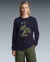 Bonsai Ukiyo-e Japanese Unisex Long Sleeve Tee