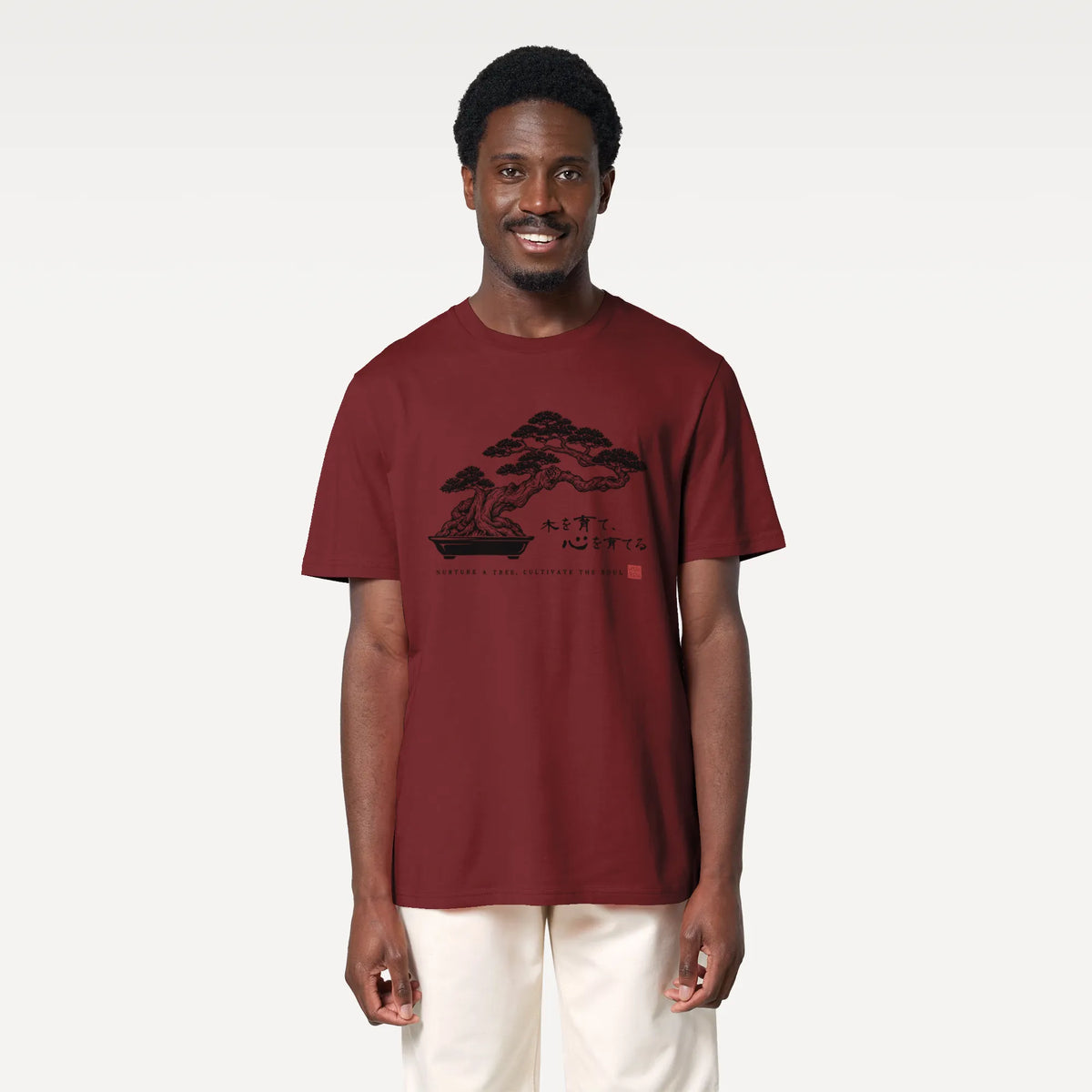 Bonsai – Nurture a Tree Nurture the Soul Organic T-Shirt - Samurai Original