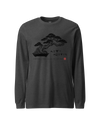Bonsai – Nurture a Tree Nurture the Soul Unisex Long Sleeve Tee Dark Grey Heather - Samurai Original