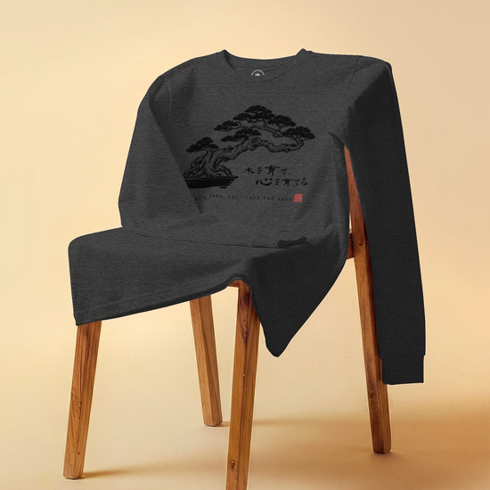 Bonsai – Nurture a Tree Nurture the Soul Unisex Long Sleeve Tee - Samurai Original