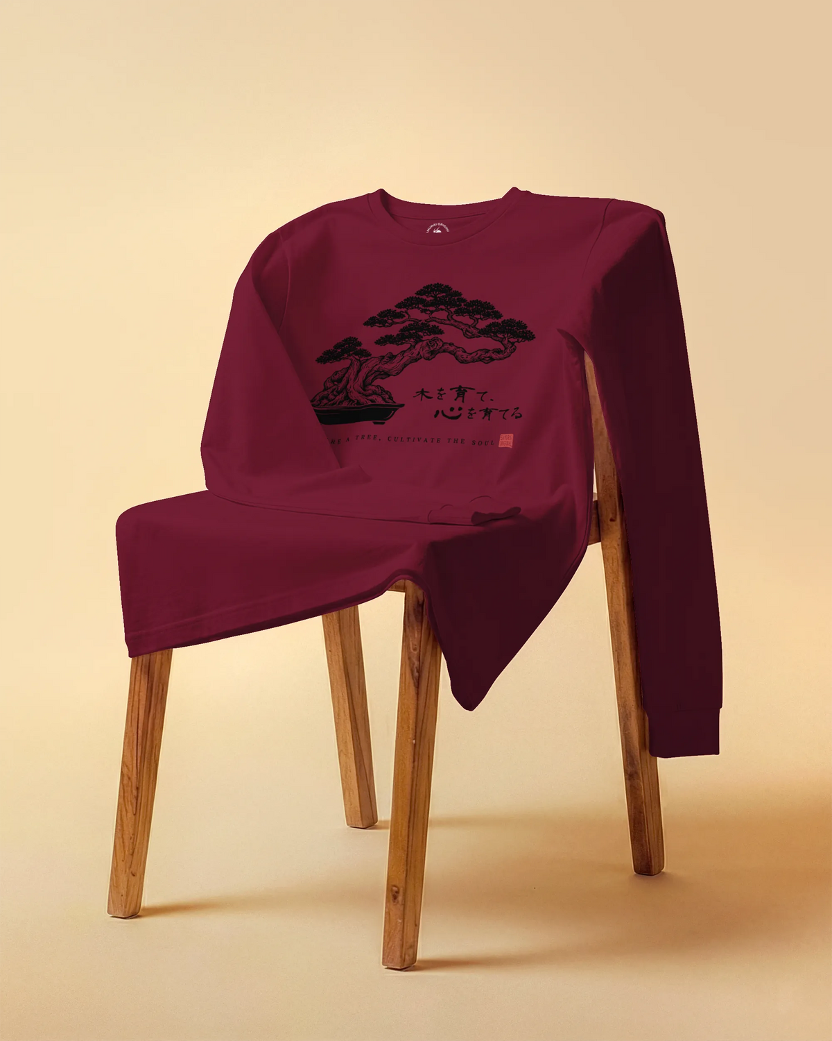 Bonsai – Nurture a Tree Nurture the Soul Unisex Long Sleeve Tee - Samurai Original