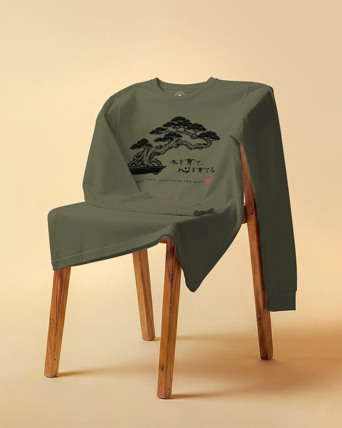 Bonsai – Nurture a Tree Nurture the Soul Unisex Long Sleeve Tee - Samurai Original