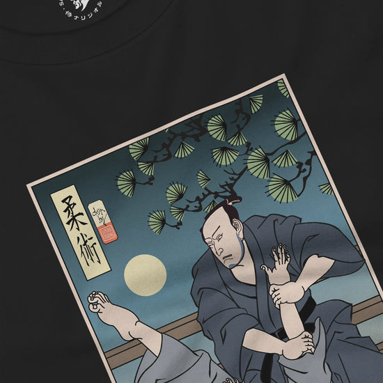 Brazilian Martial Jiu Jitsu 3 Ukiyo-e Unisex Long Sleeve Tee - Samurai Original