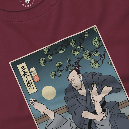 Brazilian Martial Jiu Jitsu 3 Ukiyo-e Unisex Long Sleeve Tee - Samurai Original