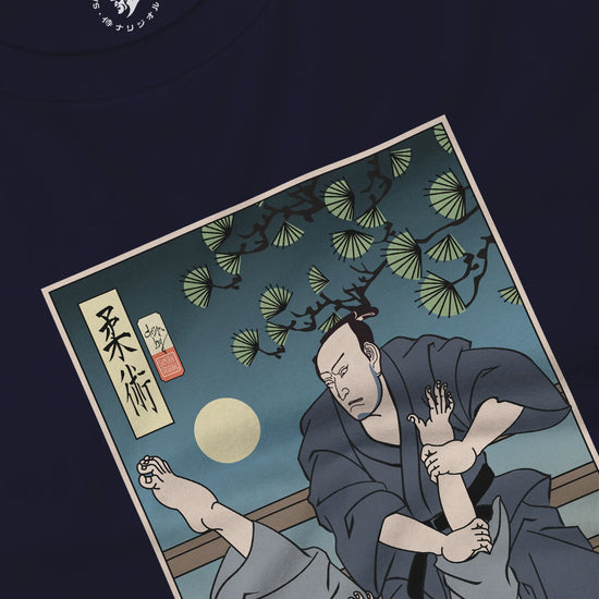Brazilian Martial Jiu Jitsu 3 Ukiyo-e Unisex Long Sleeve Tee - Samurai Original