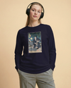 Brazilian Martial Jiu Jitsu 3 Ukiyo-e Unisex Long Sleeve Tee - Samurai Original