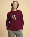 Cat Cycling Funny Japanese Ukiyo-e Unisex Long Sleeve Tee - Samurai Original