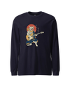 Cat Guitarist Ukiyo-e Unisex Long Sleeve Tee