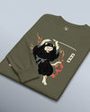 Cat Ninja Japanese Ukiyo-e Unisex Long Sleeve Tee - Samurai Original