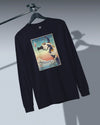 Cat Photographer Funny Japanese Ukiyo-e Unisex Long Sleeve Tee