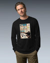 Cat Programmer Ukiyo-e Unisex Long Sleeve Tee