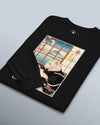Cat Programmer Ukiyo-e Unisex Long Sleeve Tee
