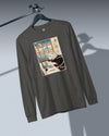 Cat Programmer Ukiyo-e Unisex Long Sleeve Tee