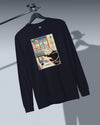 Cat Programmer Ukiyo-e Unisex Long Sleeve Tee