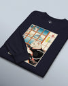 Cat Programmer Ukiyo-e Unisex Long Sleeve Tee
