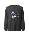 Cat Reading Book Japanese Ukiyo-e Unisex Long Sleeve Tee