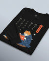 Cat Reading Books Japanese Ukiyo-e Unisex Long Sleeve Tee 2