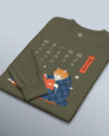 Cat Reading Books Japanese Ukiyo-e Unisex Long Sleeve Tee 2