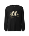 Cat Ride Funny Japanese Ukiyo-e Unisex Long Sleeve Tee