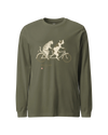 Cat Ride Funny Japanese Ukiyo-e Unisex Long Sleeve Tee
