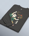 Cat Samurai Ramen Ukiyo-e Unisex Long Sleeve Tee
