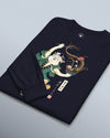 Cat Samurai Ramen Ukiyo-e Unisex Long Sleeve Tee