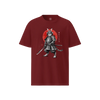 Cat Samurai Sumi-e Japanese Unisex organic t-shirt