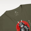 Cat Samurai Sumi-e Japanese Unisex organic t-shirt