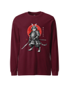 Cat Samurai Sumi-e Japanese Unisex Long Sleeve Tee