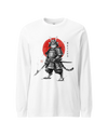 Cat Samurai Sumi-e Japanese Unisex Long Sleeve Tee