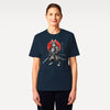 Cat Samurai Sumi-e Japanese Unisex organic t-shirt