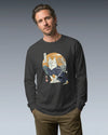 Cat Samurai Funny Ukiyo-e Japanese Unisex Long Sleeve Tee
