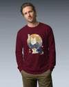 Cat Samurai Funny Ukiyo-e Japanese Unisex Long Sleeve Tee