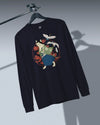 Cat Samurai Funny Ukiyo-e Japanese Unisex Long Sleeve Tee No.4