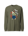 Cat Samurai Funny Ukiyo-e Japanese Unisex Long Sleeve Tee No.4